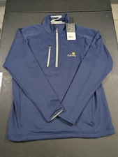 NWT MEN'S ZERO RESTRICTION Z500 PULLOVER, SIZE: M, COLOR: NAVY/SILVER (M16)