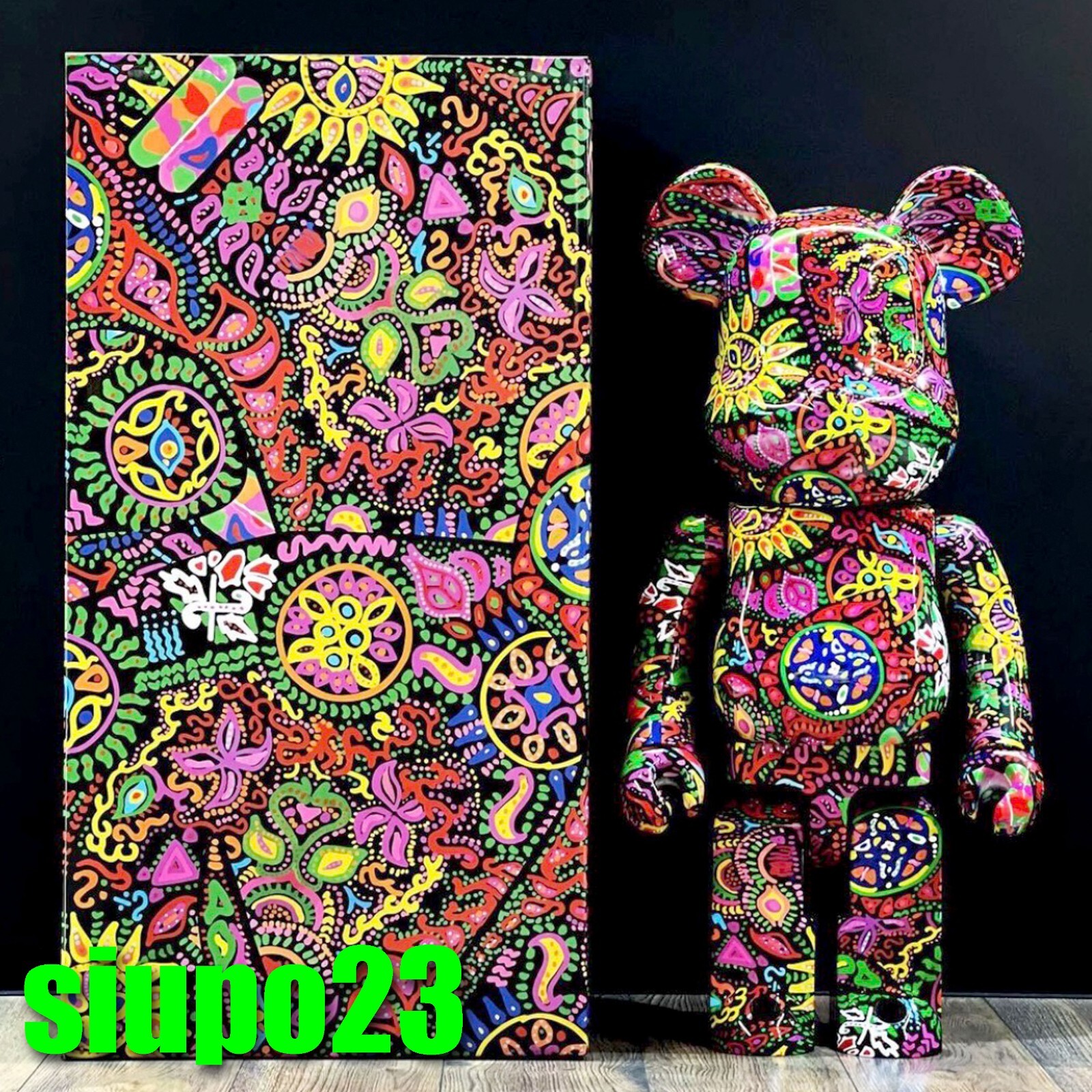 定番HOT】 MEDICOM TOY - BE@RBRICK Psychedelic Paisley 100% 400%の