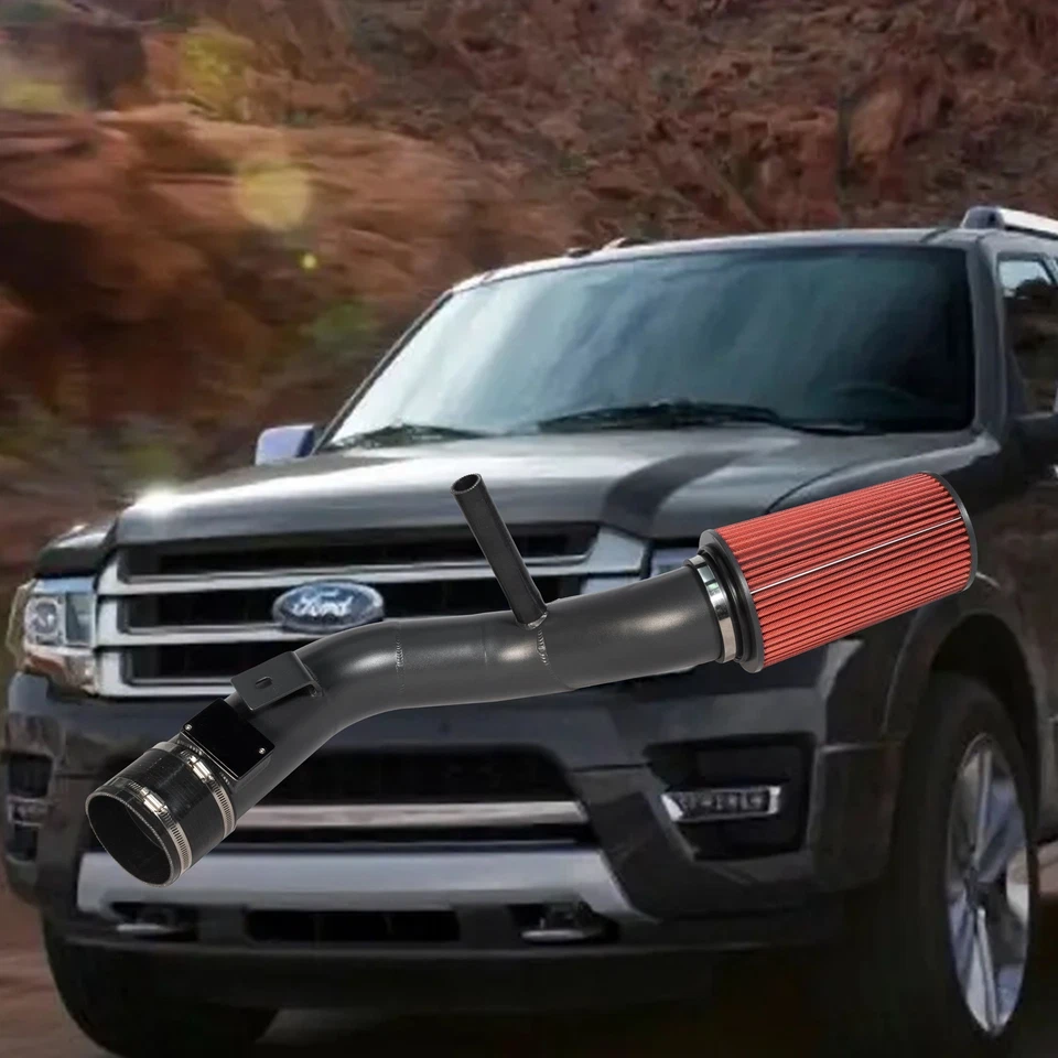 Cold Air Intake Kit For 03-07 Ford 6.0L Powerstroke Diesel F250 F350 F450 F550 Foto 4 de 4