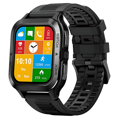Bluetooth Smartwatch Herren Damen mit Telefonfunktion Sprachassiste Blutdruck DE