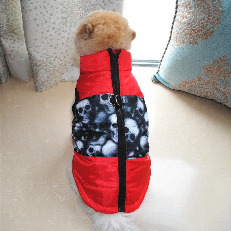 Invierno Mascota Chaleco Chaqueta Cálido Cachorro Perro Impermeable Ropa Pequeño/Grande Abrigo Acolchado Foto 2 de 4