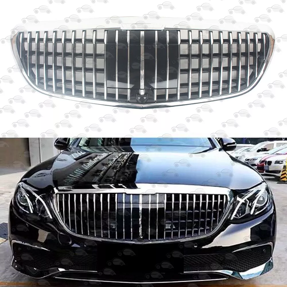 MASYLS Front Grille Grill, for Mercedes Benz E-Klasse W213 2016 2017 2018  2019 2020 Car Front Sport Grille Grill Car Front Bumper Grill Front Hood  Radiator Grille Front Kidney Grille,D : : Automotive