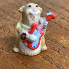 1985 Franklin Mint ~ Animal Alphabet Thimble Collection ~ Gopher ~ Letter G ~ 