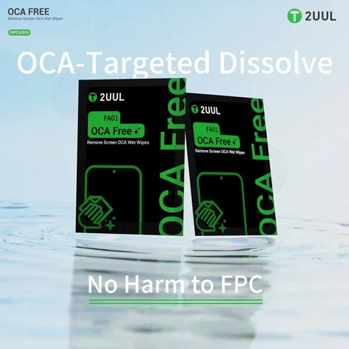 2UUL FA01 50PCS LCD Screen Cleaning Wet Wipe Pads Phone Screen Cleaning