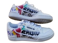 Adidas Continental 80 Cloud White Graffiti EE6484 Shoes Kids Size 5
