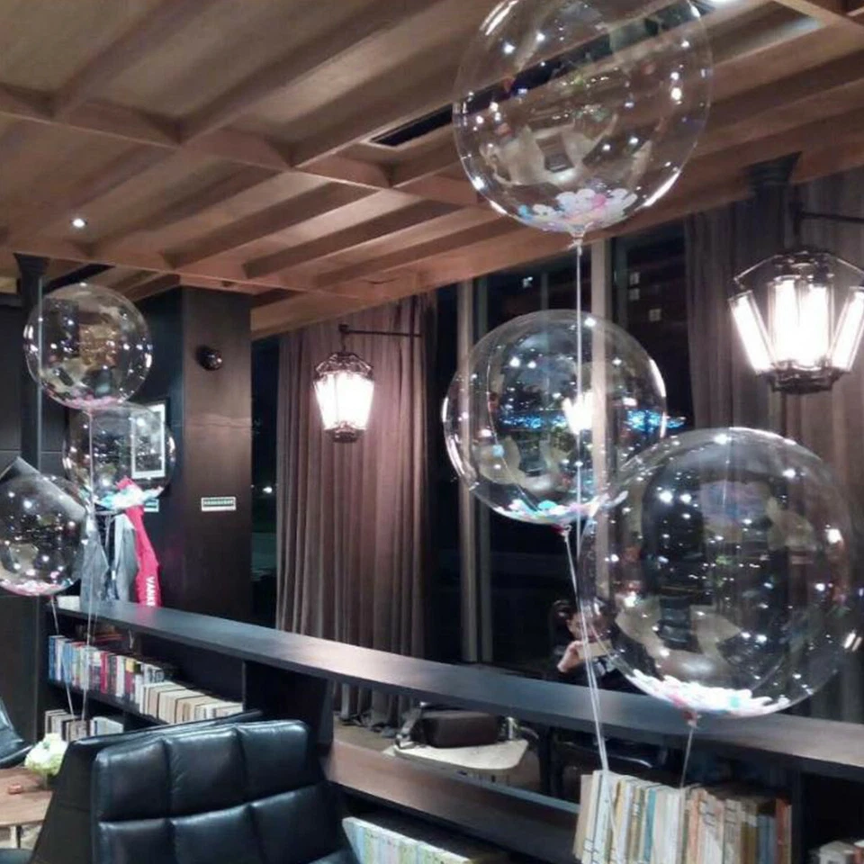 Прозрачный воздушный шар 18/20/22 дюйма из ПВХ для декора свадьбы дня рождения вечеринки - Изображение 3 из 4