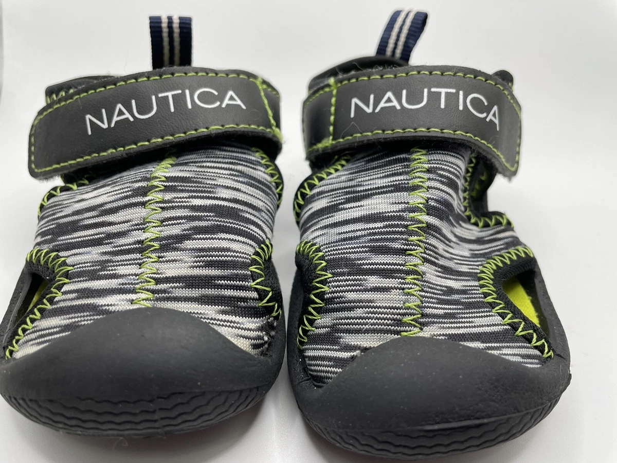 Nautica BabySize 3 Kettle Gulf Water Shoes Grey White Space Dye Baby Shoes