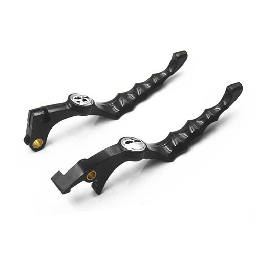 Black Skull Zombie Brake Clutch Levers For Honda Shadow 750 1100 CBR600 VTX1300 - Bild 3 von 9