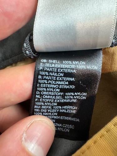 Pantalones Cortos de Senderismo The North Face Para Hombres Carga Bolsillo Botón Cremallera Mosca Tiro Medio Bronceado S - Imagen 5 de 8