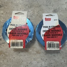 Lot of 2 Oatey 42731 Round Push-In Shower Drain Cover Stainless Steel 3"