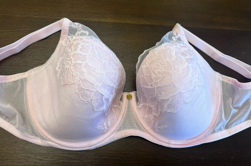 Natori Flora Contour Underwire T-Shirt Bra 721150 Cameo Rose/Cashmere Size 32D - Image 4 of 4