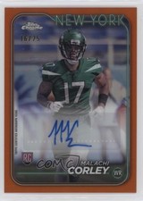 2024 Topps Chrome Rookie Orange Refractor 16/25 Malachi Corley #RA-MCO Auto 6yz
