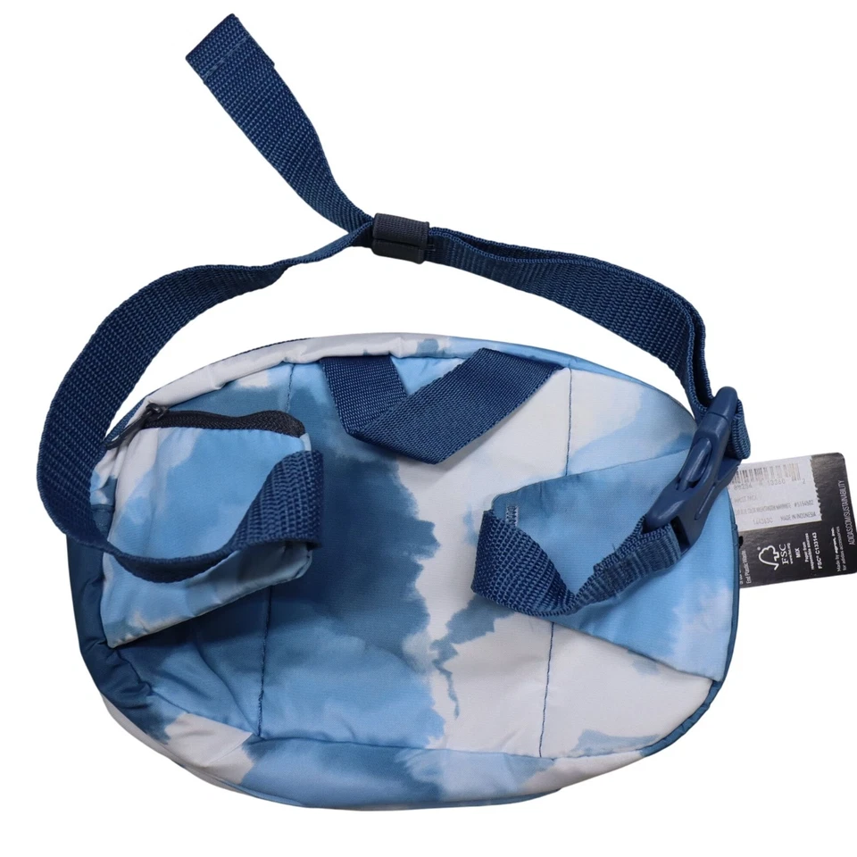 Adidas Caminata Paquete Cintura Bolso Cinturón Azul Blanco Tie-Dye HS1624 Poliéster Reciclado Foto 2 de 4