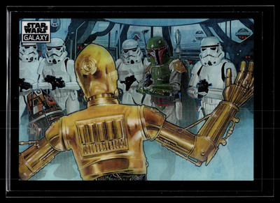 C-3P0 2022 Topps Chrome Star Wars Galaxy Refractor B Card #73