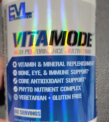 EVL VITAMODE Multivitamin Tablets 120 Ct Vegetarian Gluten-Free High Performance
