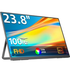 Newsoul 23.8" Portable Monitor 100Hz Gaming Monitor 1920x1080 HDMI USB C Monitor