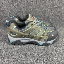 Merrell Work Moab Vertex Safety Composite Toe Work Shoes OD Green Teal Women 8