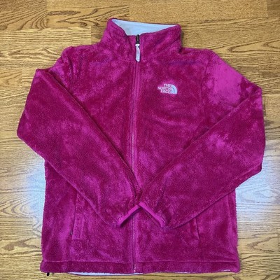 The North Face Osito Fleece Jacket Women's Large Pink Full Zip Soft Plush