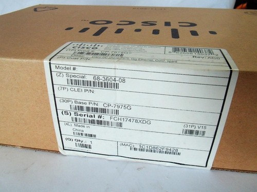 *New* Cisco CP-7975G 8 Line Color Display Unified IP Phone VoIP - Afbeelding 4 van 4