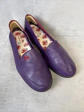 Grasshoppers By Keds Shoes Women’s 7.5 W Red Hat Society Slip On Vintage Purple