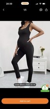 Temu Black Maternity Jumpsuit Size XL (12-14)