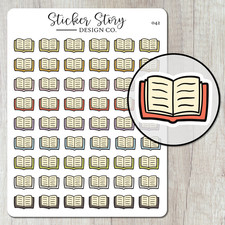 Reading Planner Stickers, Open Book Planner S...