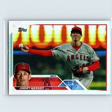 2023 Topps Jimmy Herget #254 Rainbow Foil Los Angeles Angels