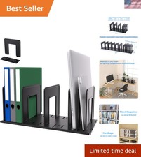 Adjustable Vertical File Sorter Sturdy Plastic Expandable Upright File Holder...