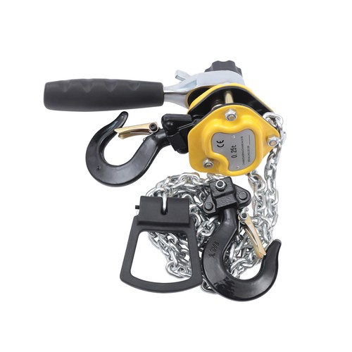 1/4 Ton 550LB 10Ft Lift Lever Block Mini Chain Hoist Come Along Puller Iron NEW - Picture 3 of 9