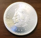 Aztec Calendar 1/2 oz .999 Fine Silver Bullion Round