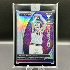 Dirk Nowitzki 2020-21 Flux #7 Titan Legends Silver Prizm Dallas Mavericks HOF