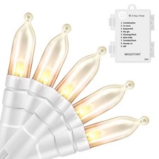 Battery Operated String Lights Christmas Lights 16ft 50 LED String Lights Dec...