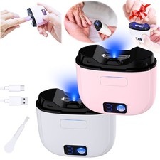 Electric Nail Clipper w/Light Automatic Fingernail Trimmer w/Clip Storage 3 Mode