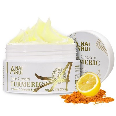 Facial Moisturizer, Turmeric Face Cream with Vitamin C for Hydrating, Firming...