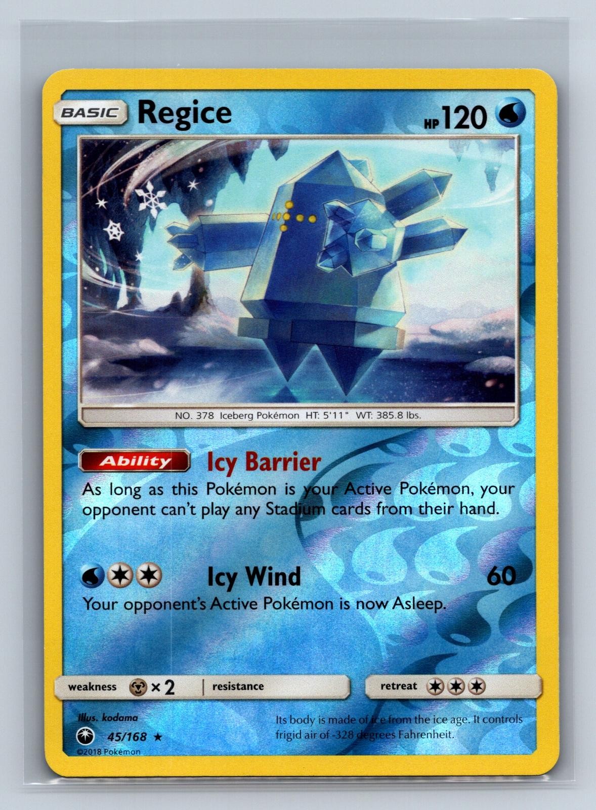 Regice 45/168 Rare Celestial Storm Pokemon Reverse Holo NM/M 710-4