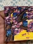 ACEO Original Abstract  Blossom Village in the Trees Painting by Janay Charles — photo 2