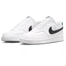 Nike Court Vision Low Next Nature White Black Green Shoes DH2987-110 MENS SIZES