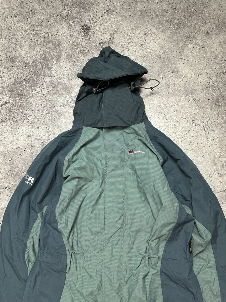 Berghaus Gore Tex XCR Full Zip Outdoor Turquoise Waterproof Jacket Womens Sz 12 - Image 4 of 4