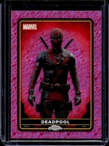 2025 Topps Chrome Deadpool Characters Pink Shimmer Refractor #/299