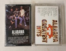 Alabama Cassette Tape Lot Of 2 SEALED 40 Hour Week Greatest Hits RCA Records