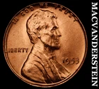 1953 Lincoln Wheat Cent- Choice Gem Brilliant Uncirculated Luster #J9054