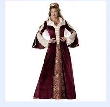 InCharacter Large Elegant Empress Renaissance Queen Medieval Costume Women