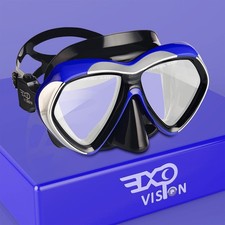 Adult Scuba Diving Mask, Anti-Fog Snorkel Goggles Tempered Glass Swim Mask Go...