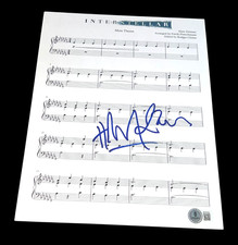 HANS ZIMMER SIGNED AUTOGRAPH SHEET MUSIC INTERSTELLAR BECKETT BAS COA X3