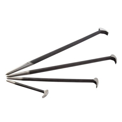 SUNEX TOOLS 9804 Rolling Head Pry Bar Set, 6'' To 20'' 4-piece set, Black