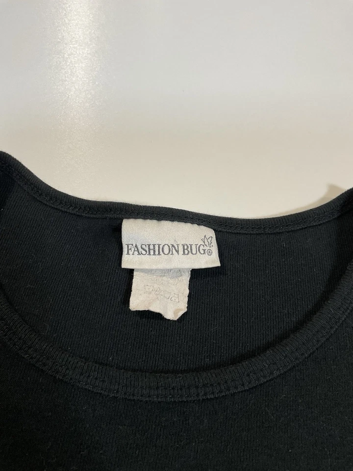 Vintage You Give Me Butterflies Baby Tee Sz L Glitter McBling Fairy 90s Y2K - Image 3 of 4