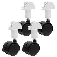  4 Pcs Caster Replacement Wheels Cat Kennel Casters Bin Cage Rollers