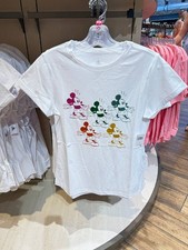 2025 Disney Parks Mickey Mouse White T Shirt Adult SIze M New