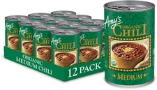 Amy's Organic Chili, Vegan Medium , Gluten Free, Made With Red Beans and Tofu,