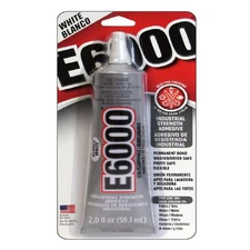 Eclectic E6000 Adhesive Glue, Industrial Strength, White, 800444, 2 fl. oz.